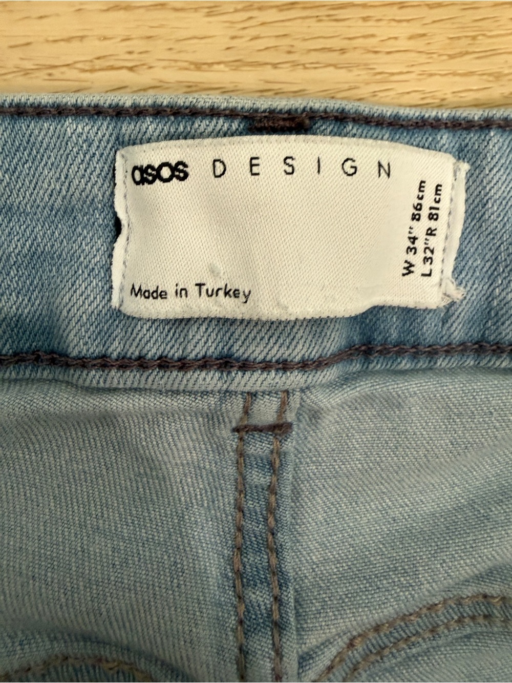 ASOS Men’s Light Blue Ripped Slim Jeans - Picture 4 of 5